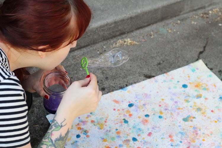 DIY Bubble Art | The Crafted Life