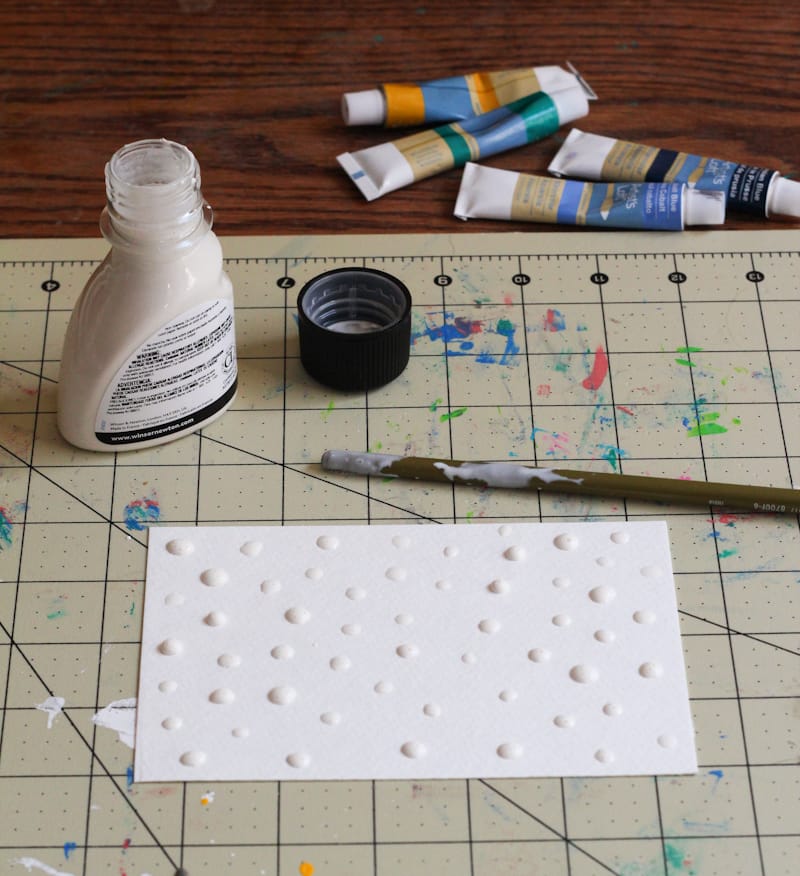 Masking Fluid + Watercolor Postcards | The Crafted Life