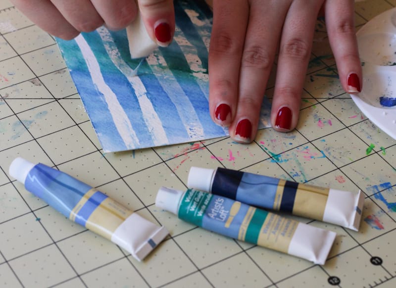 Masking Fluid + Watercolor Postcards | The Crafted Life
