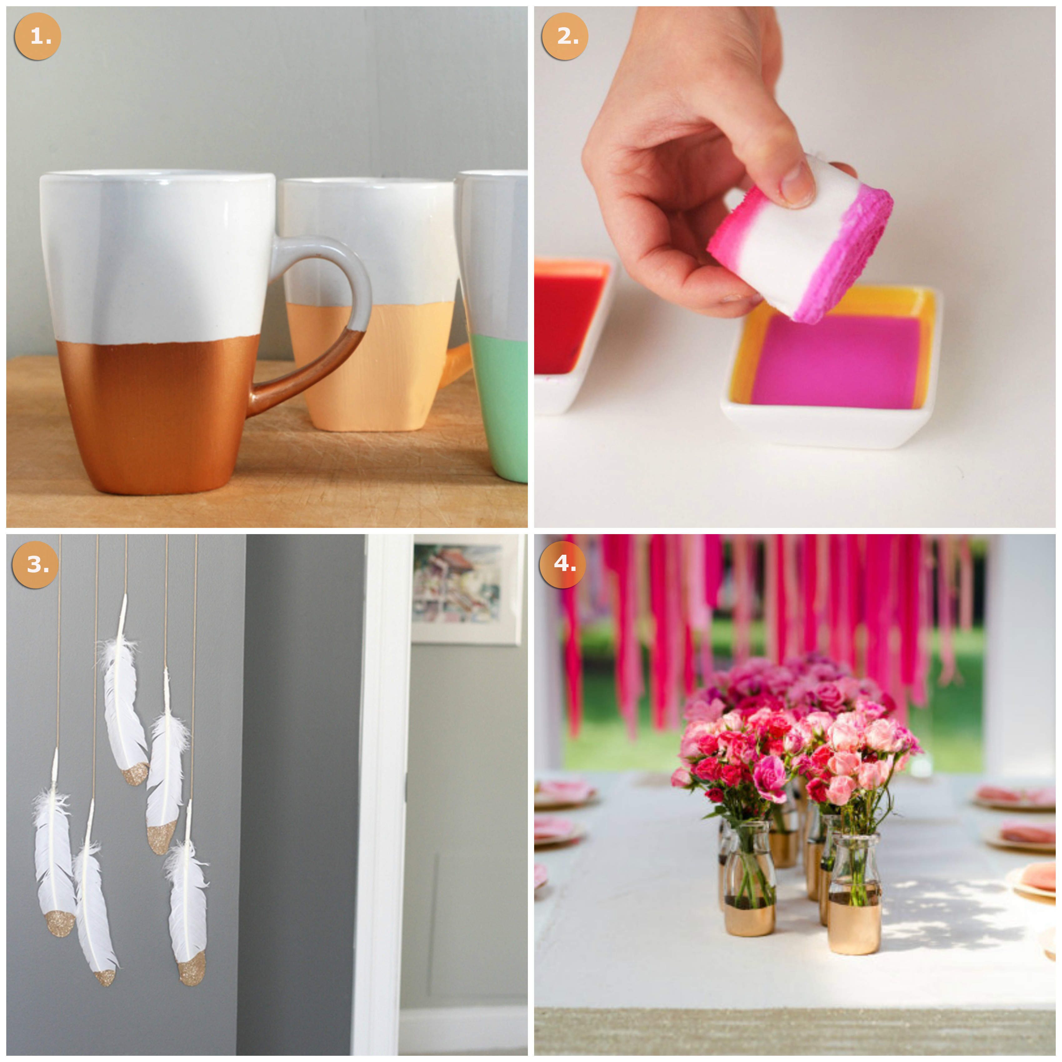 Must-Try Dip Dyed DIYS | The Crafted Life