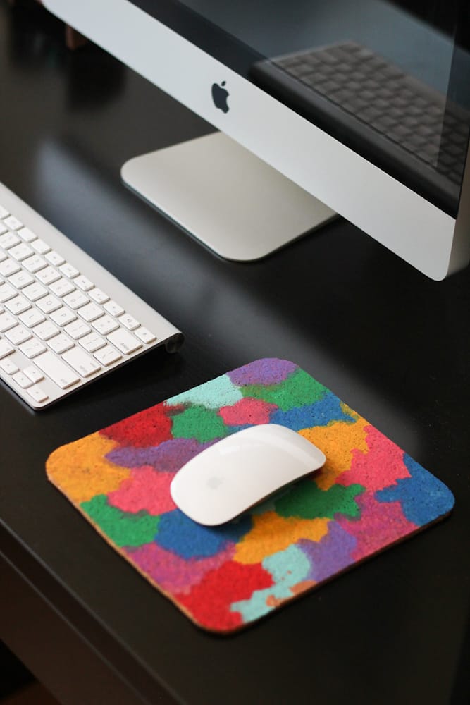 DIY Double Sided Cork Mousepad | The Crafted Life