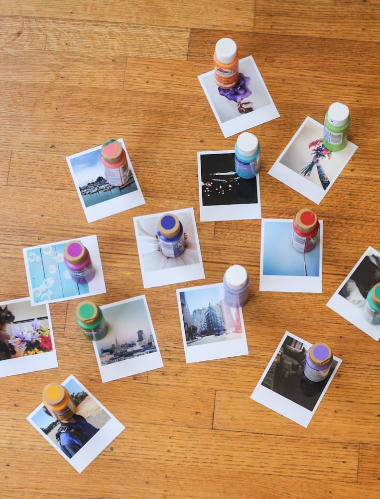 DIY Color Dipped Photos | The Crafted Life