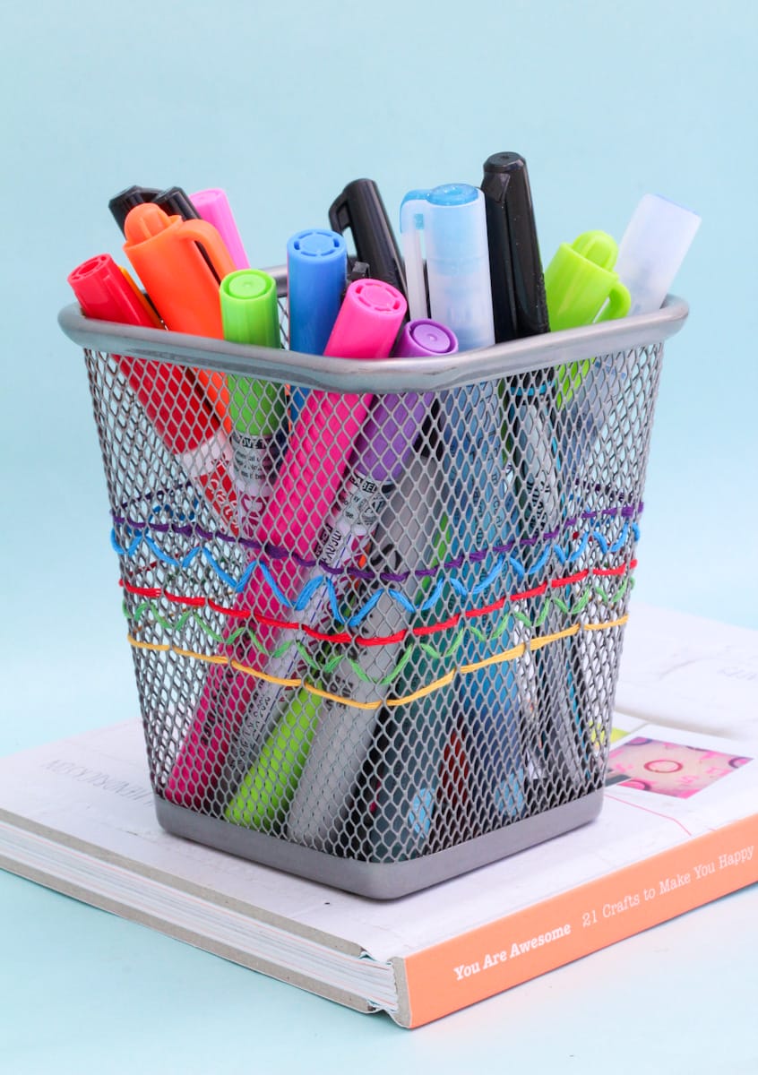 DIY Embroidered Pencil Cup | The Crafted Life