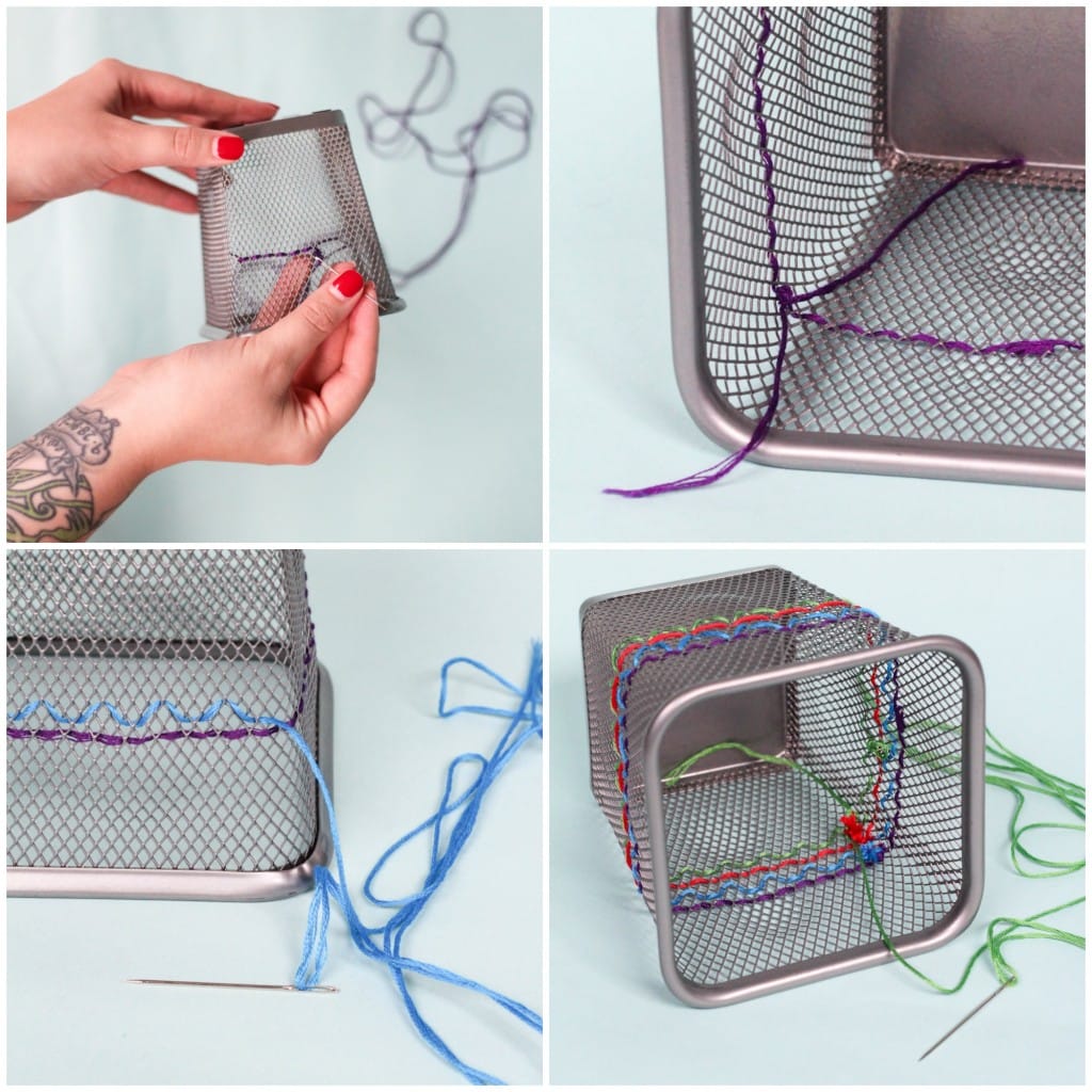 DIY Embroidered Pencil Cup | The Crafted Life