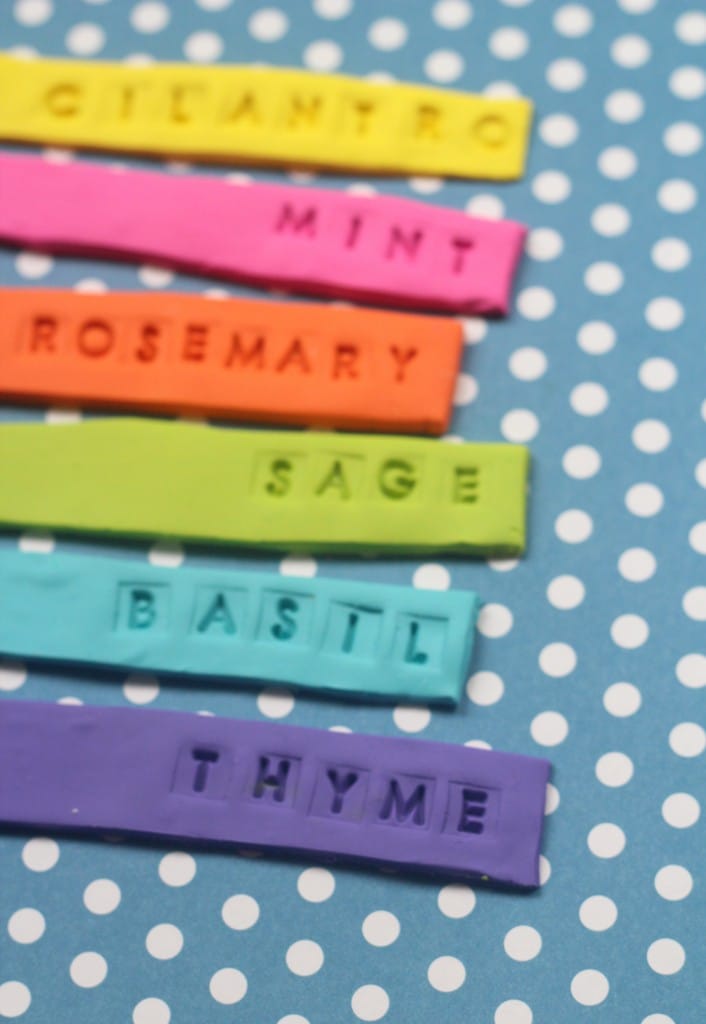 DIY Colored Herb Markers | The Crafted Life