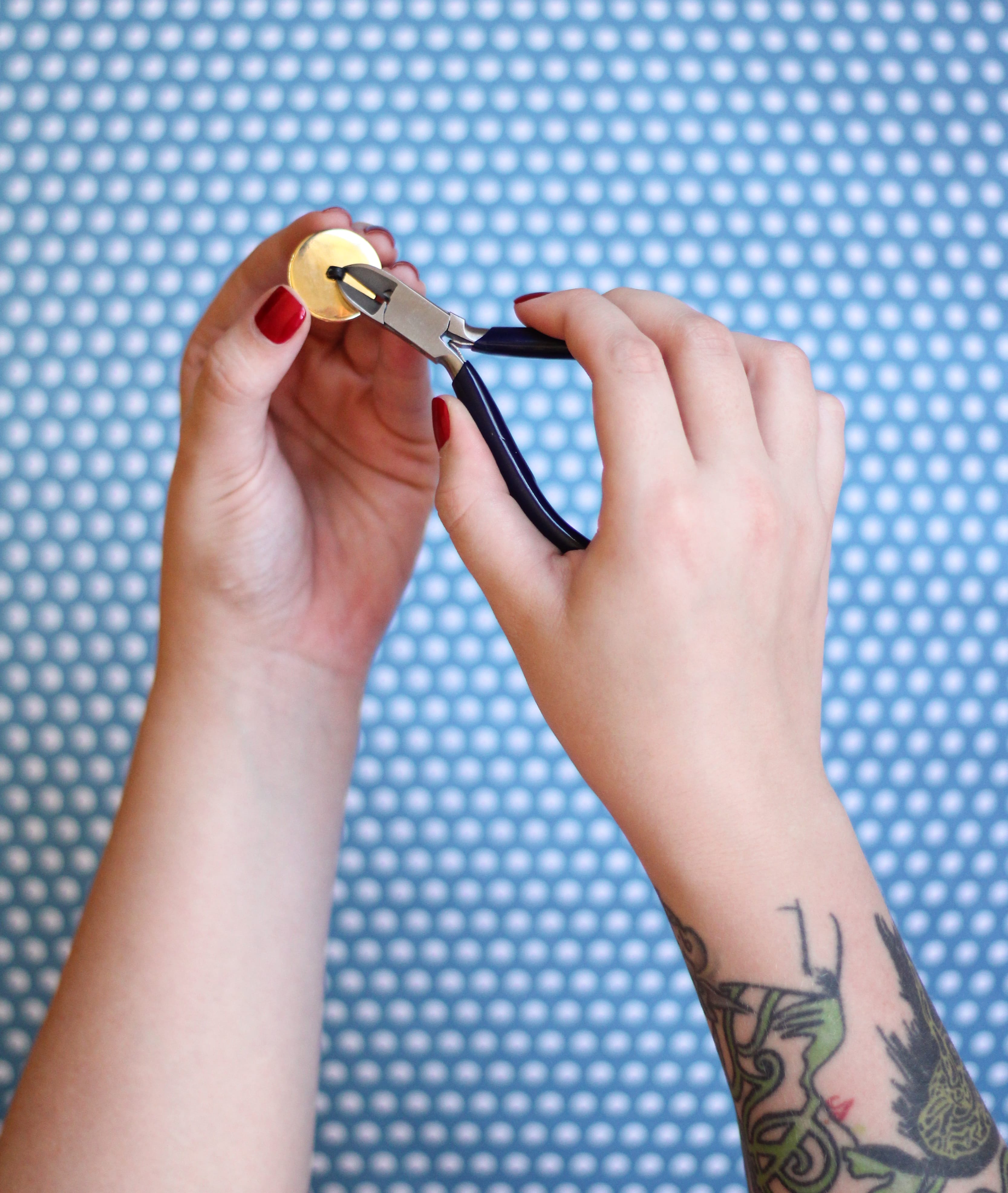 DIY Button Earrings | The Crafted Life