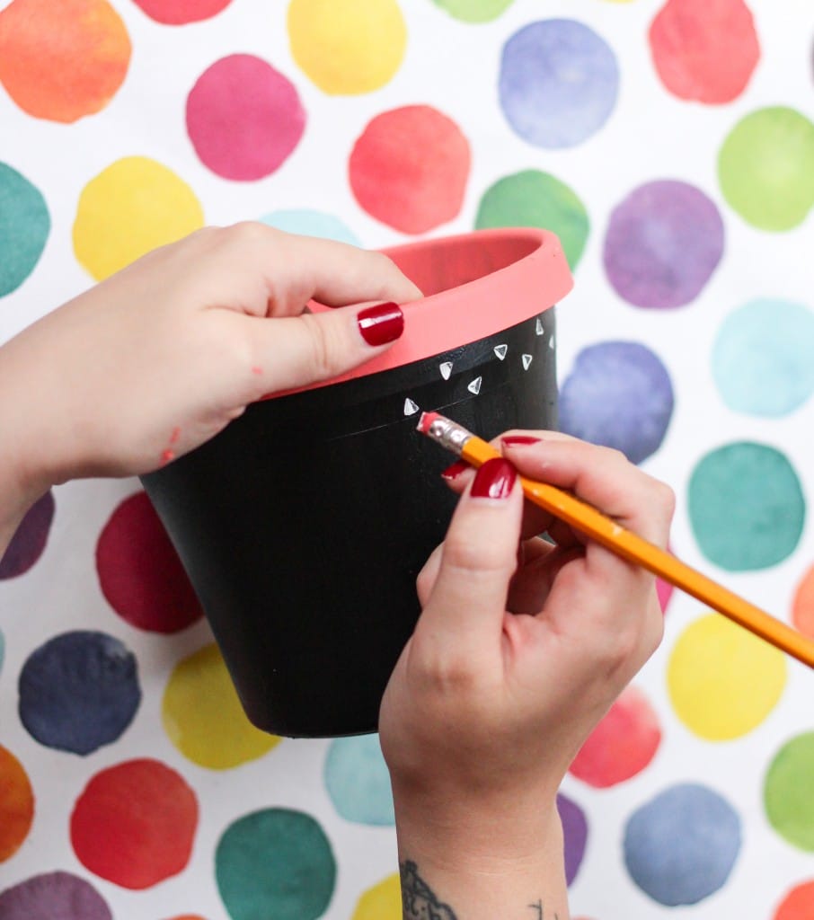 DIY Painted Planter | The Crafted Life