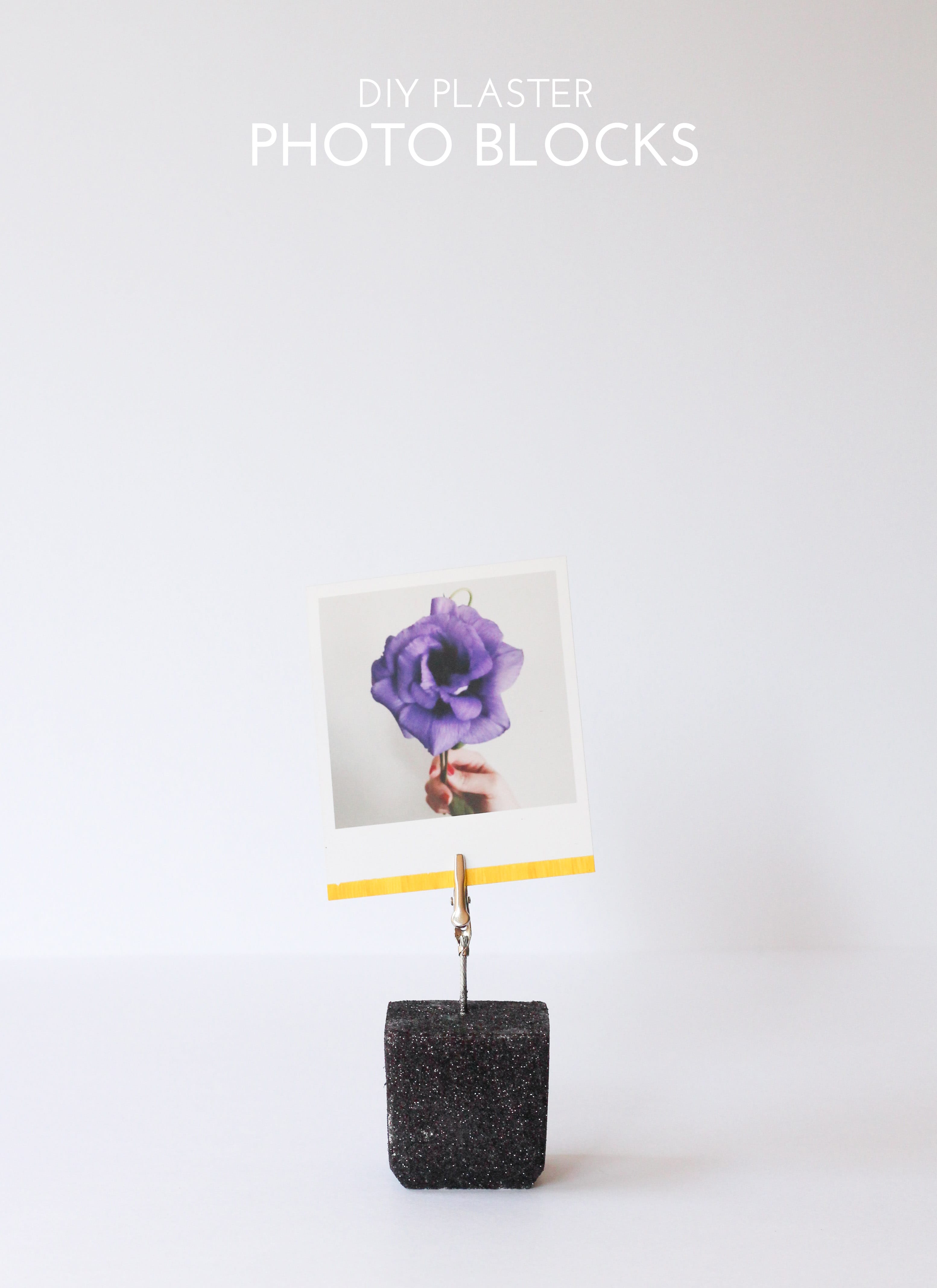 DIY Plaster Photo Blocks | The Crafted Life