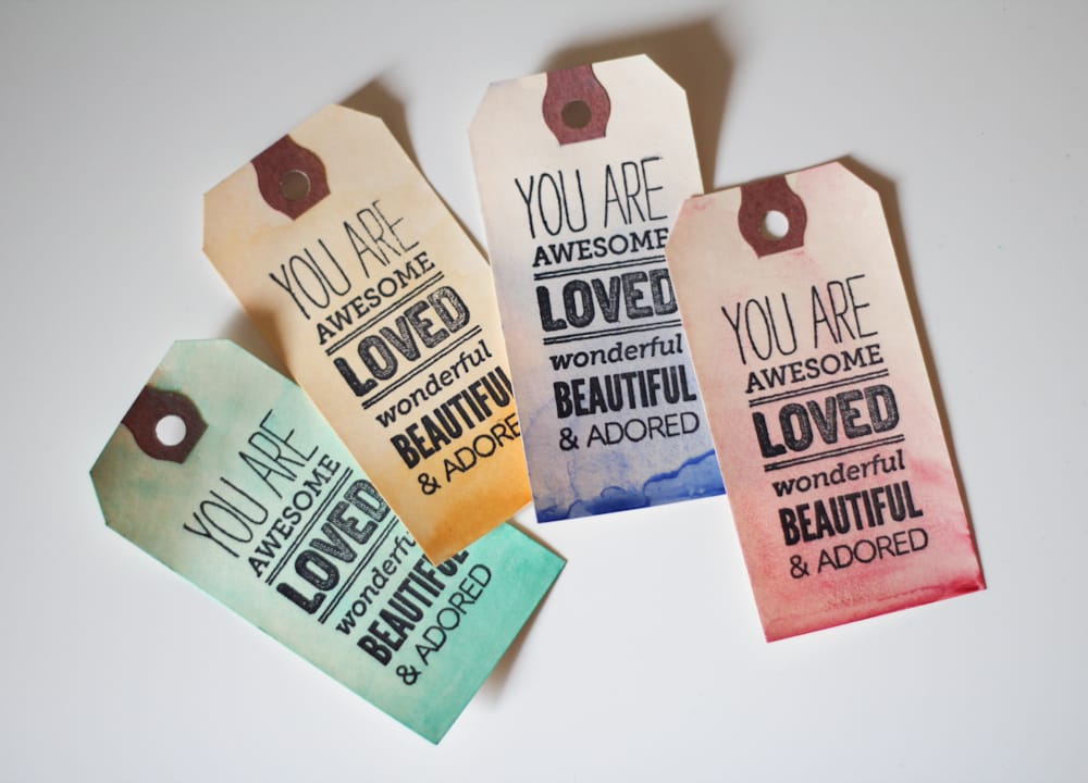 DIY Watercolor Gift Tags | The Crafted Life