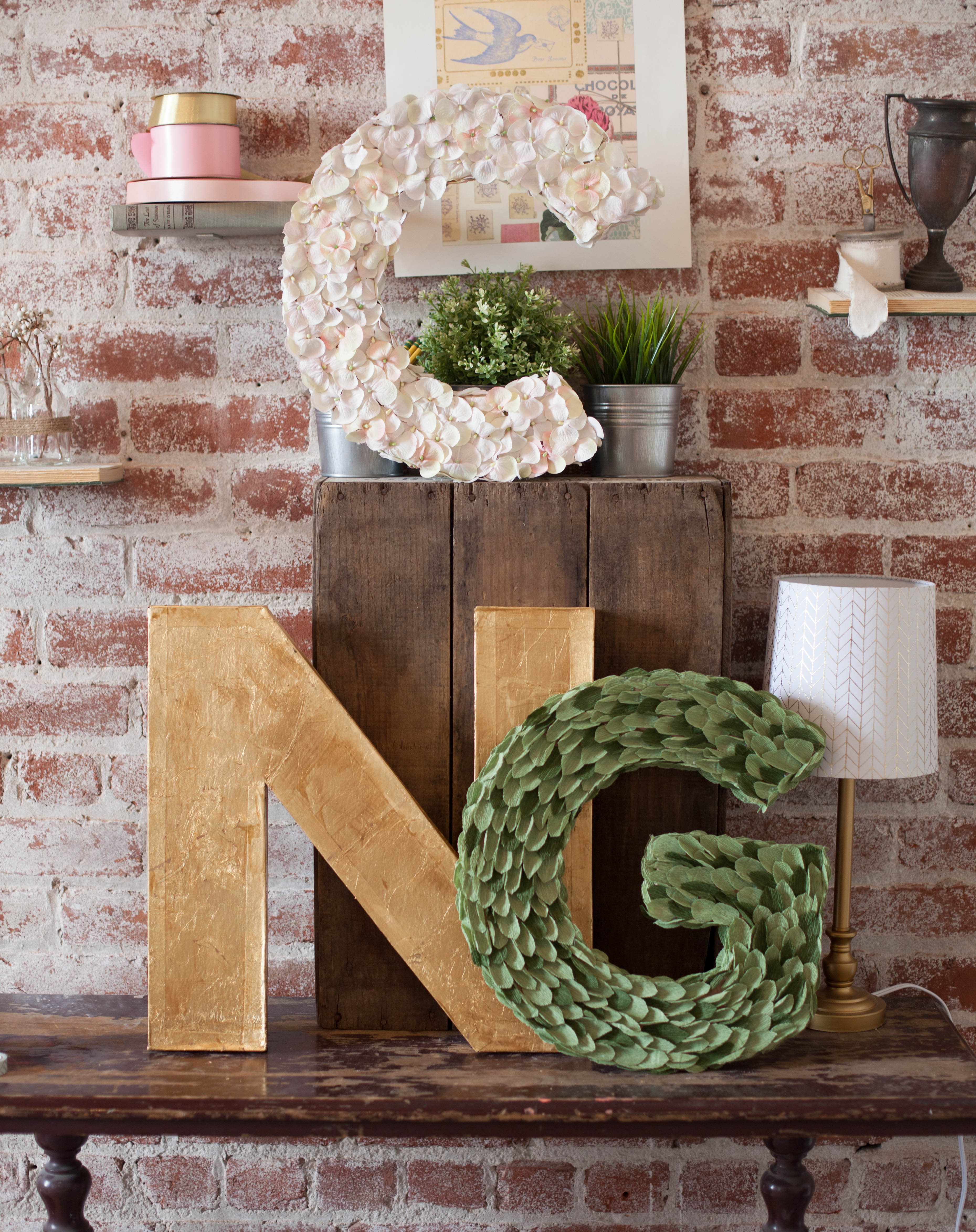 Learn how to make these 3-d monogram letters in Lia Griffith's Creativebug course. Click through for promo code!