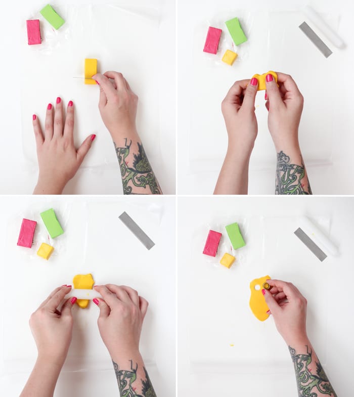 DIY Clay Bead Necklace-- click through for full tutorial!