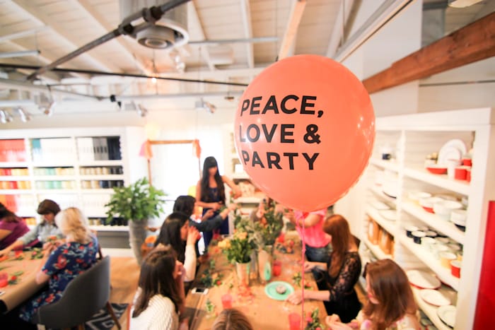 West Elm Flower Crown Workshop hosted by The Crafted Life & Hello Lidy