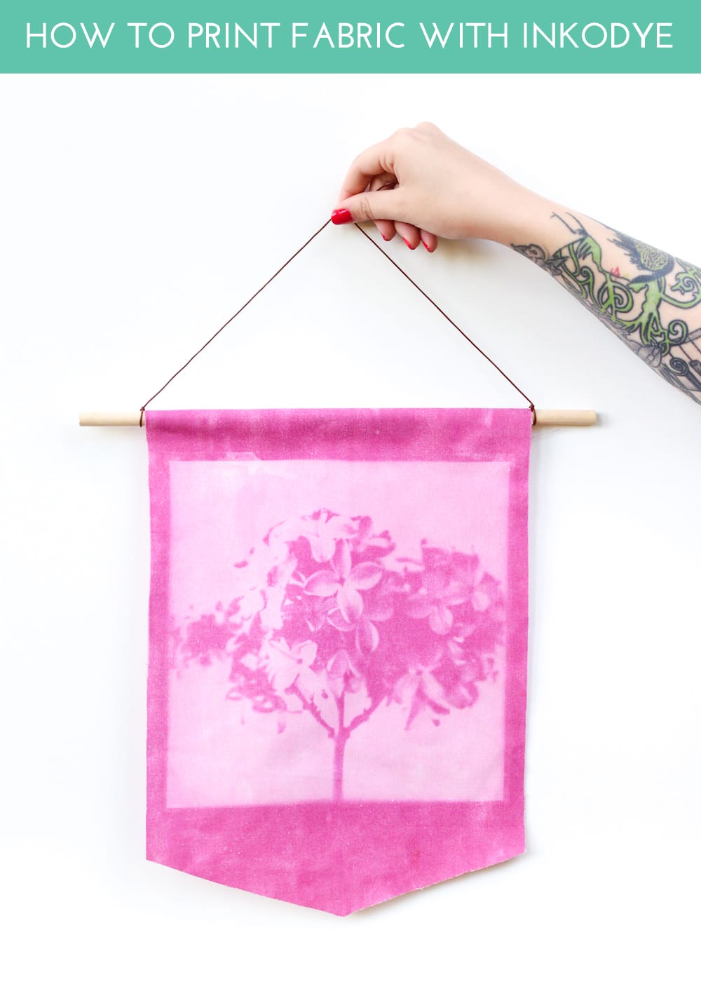 Learn how to print your own fabric with sunlight + inkodye!