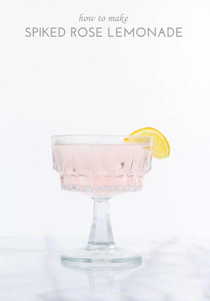 How to Make Spiked Rose Lemonade