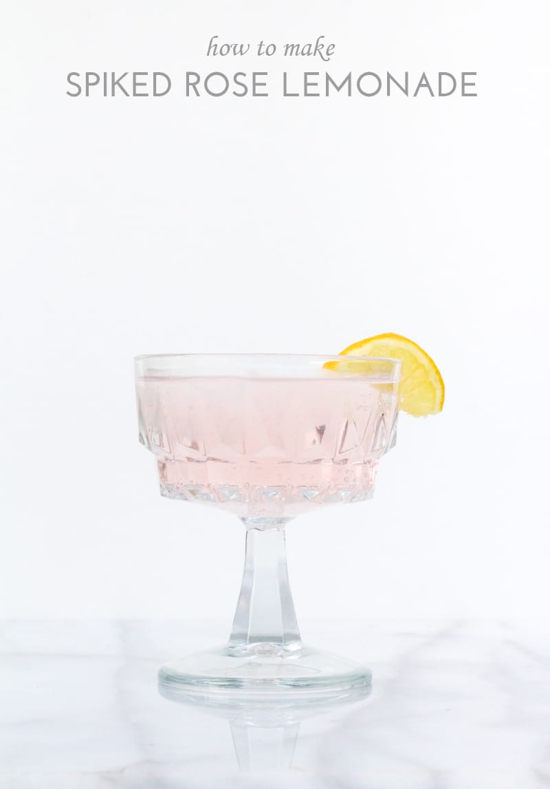 How to Make Spiked Rose Lemonade