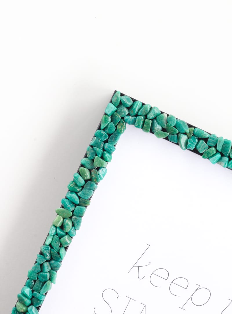 DIY Gemstone Picture Frame