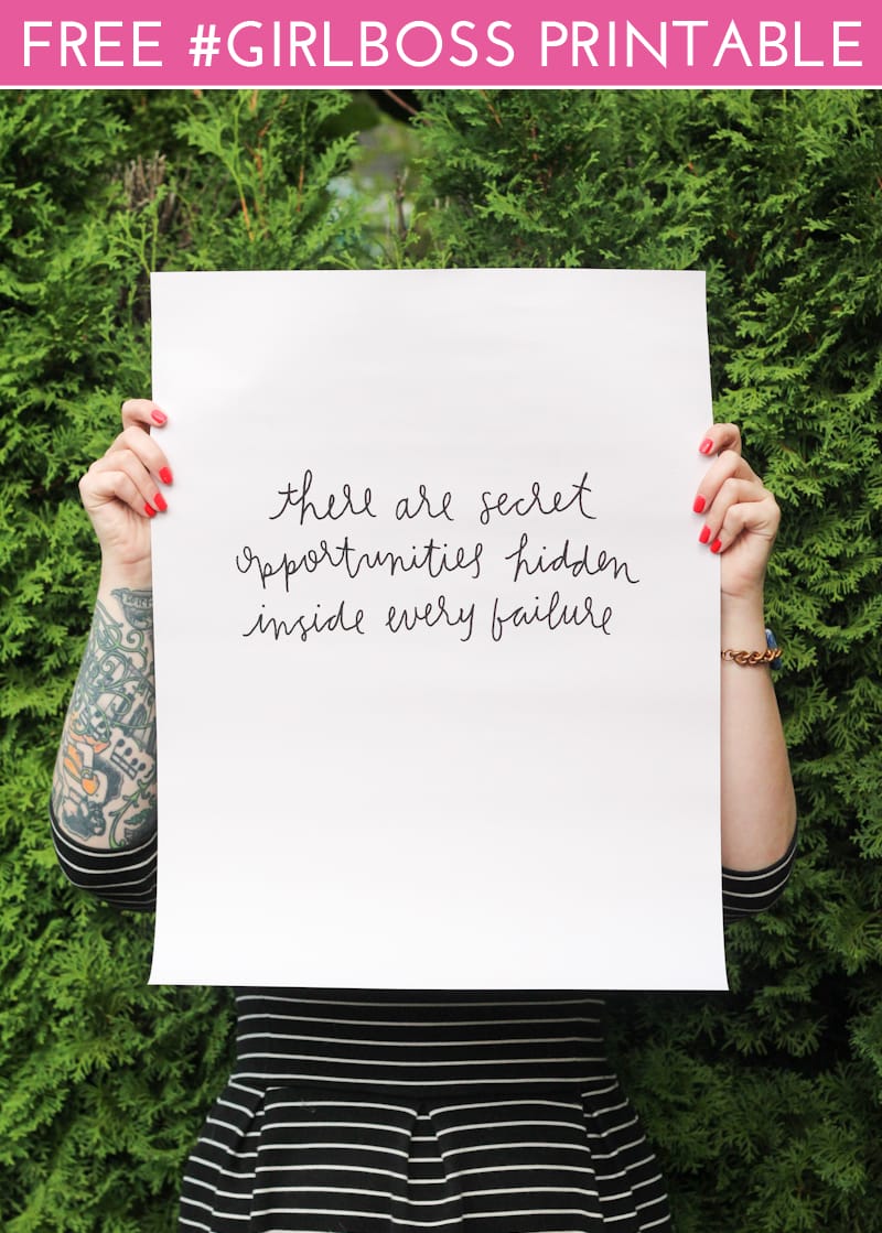 Free #GIRLBOSS Printable