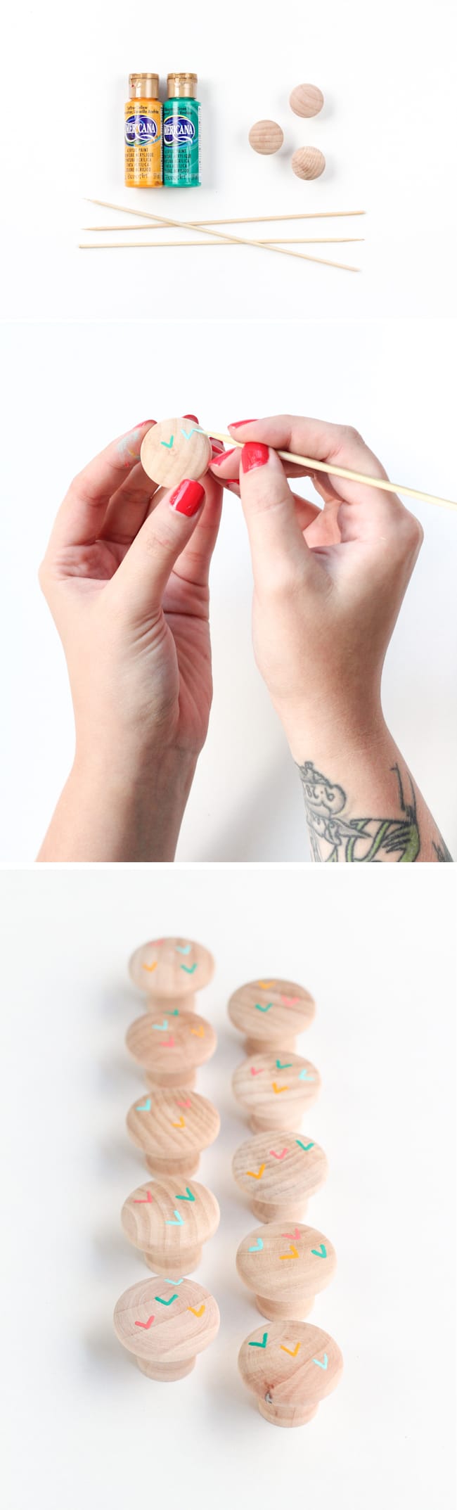 Hand-Painted Dresser Knob DIY