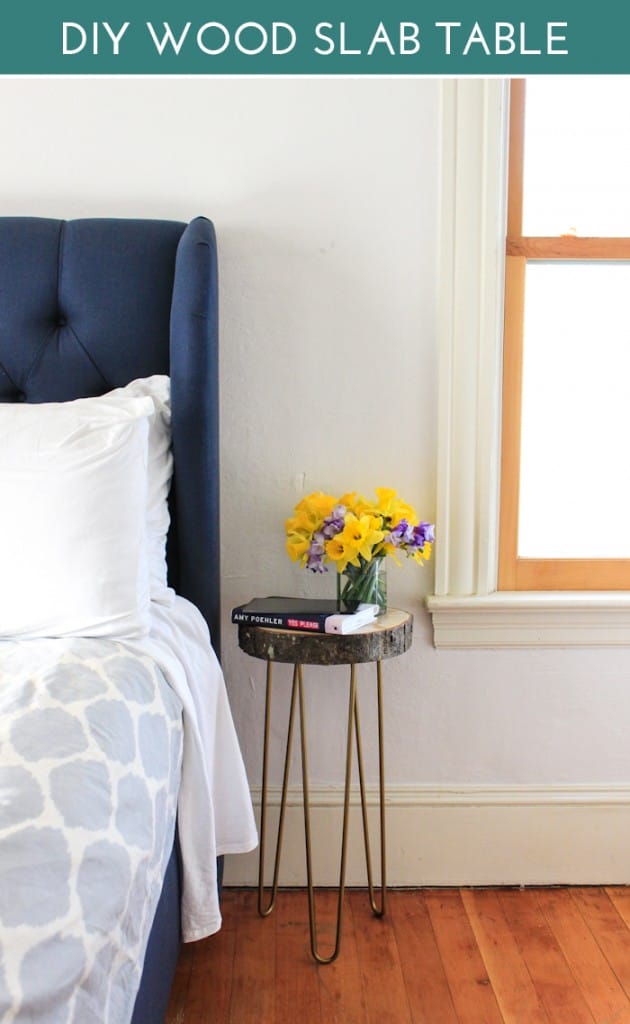 DIY Wood Slab Table