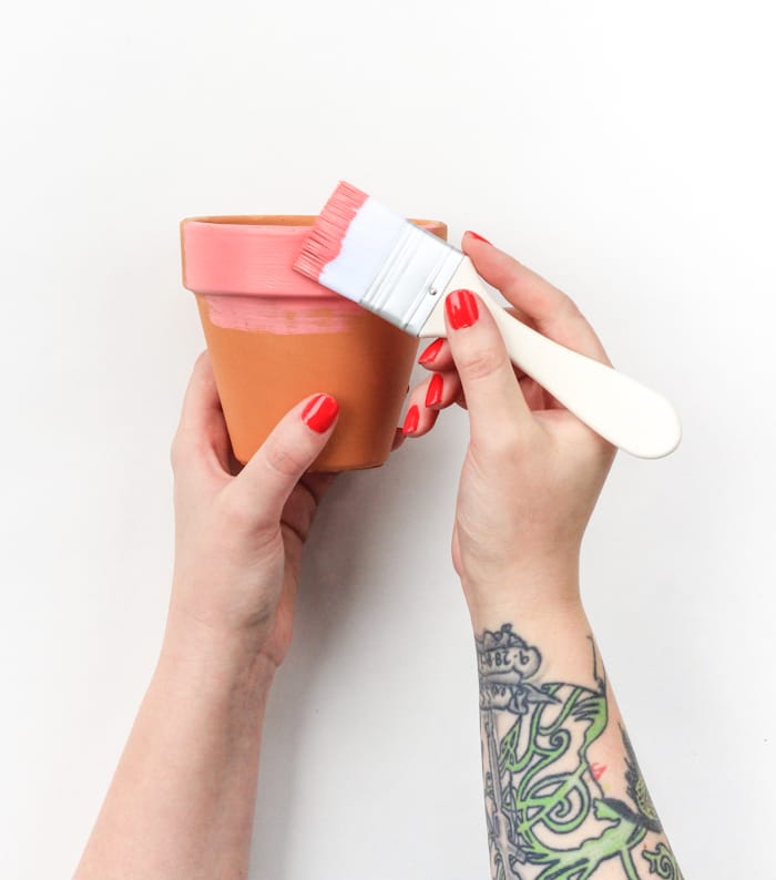 DIY Painted Planters (inspired by Rifle paper Co)