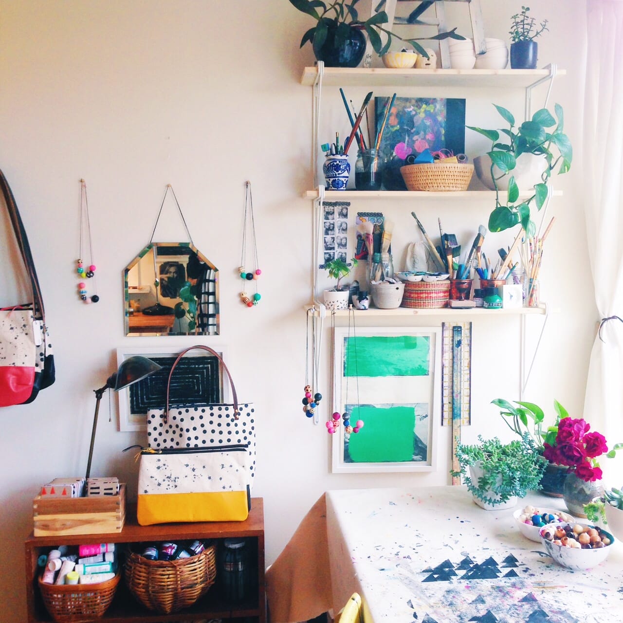 Studio Space // by The Crafted Life on Instagram