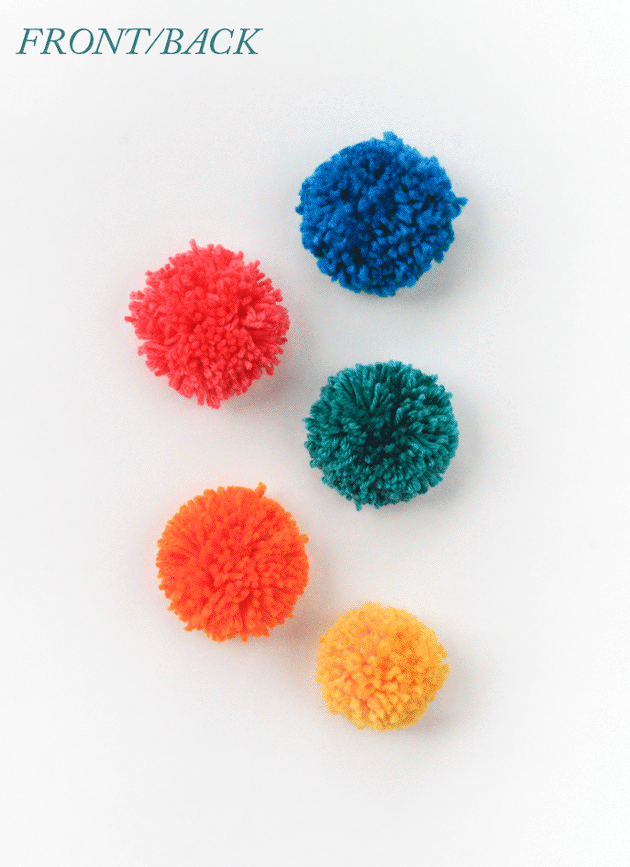 Add a pop of color to any outfit in 15 minutes with these DIY Pom Pom Brooches!