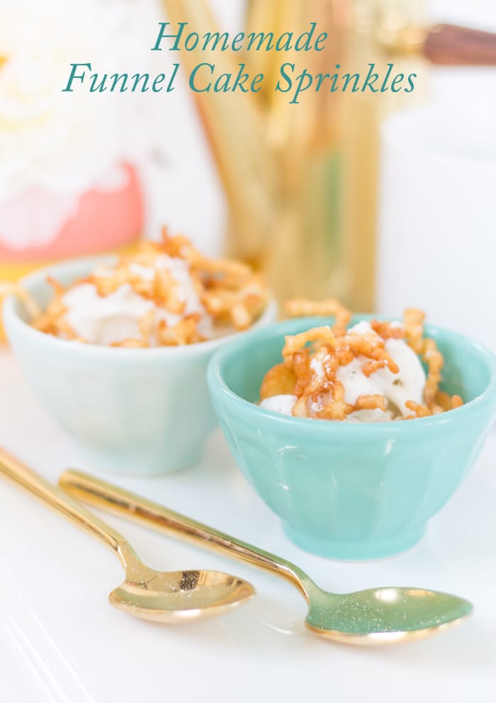Nothing says summer more than these homemade funnel cake sprinkles!