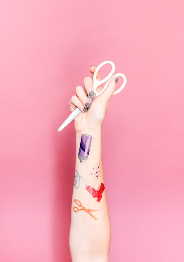 DIY Temporary Tattoos + Free Printable