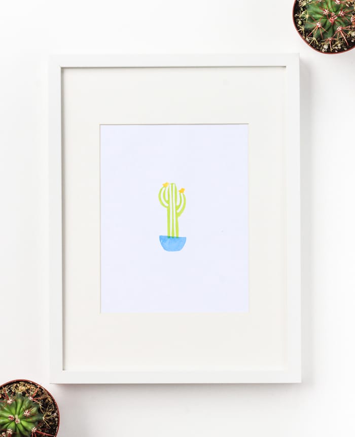 DIY Layered Cactus Stamp