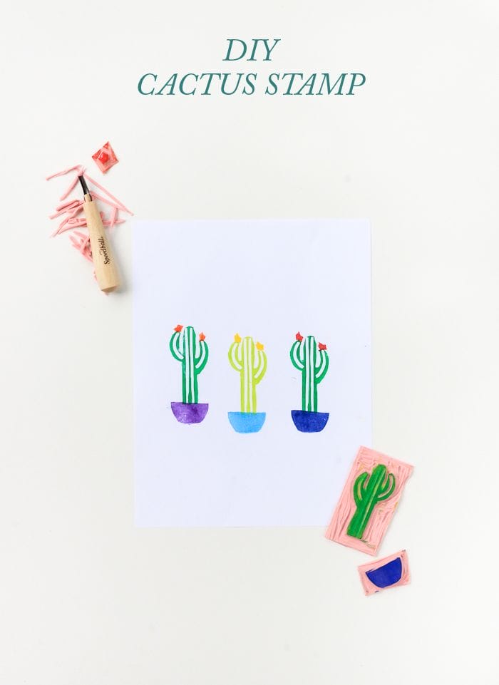DIY Layered Cactus Stamp