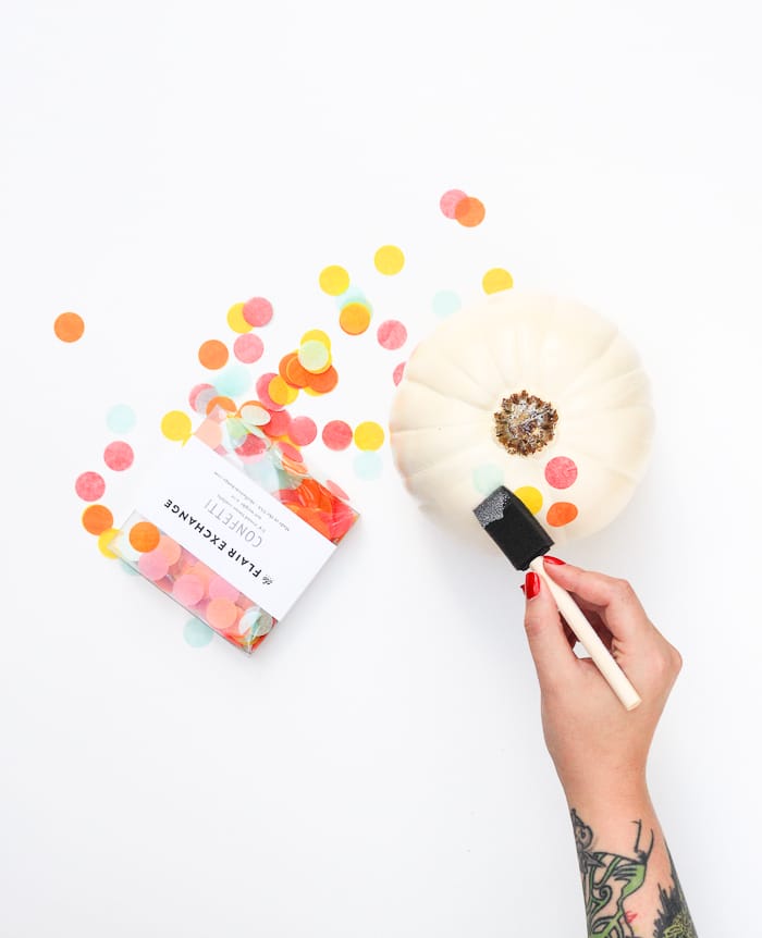 DIY Confetti Pumpkin