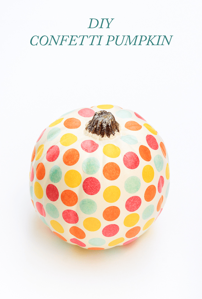 DIY Confetti Pumpkin
