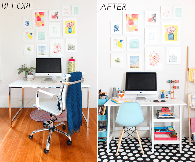 A tour of @thecraftedlife's home office + diy storage boxes