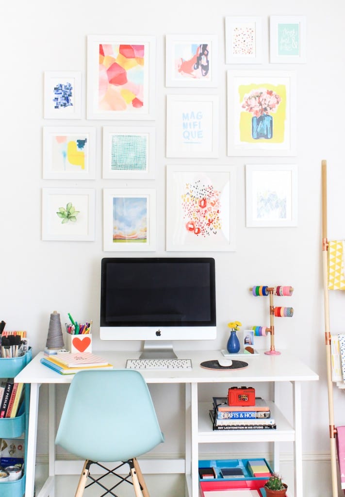 A tour of @thecraftedlife's home office + diy storage boxes