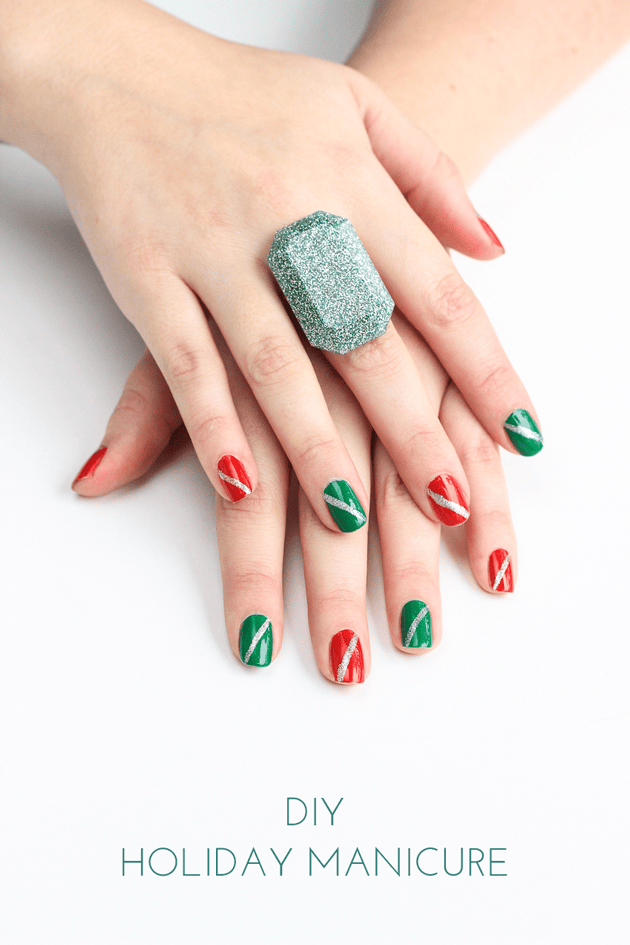 Get your nails holiday party ready with this easy manicure tutorial!
