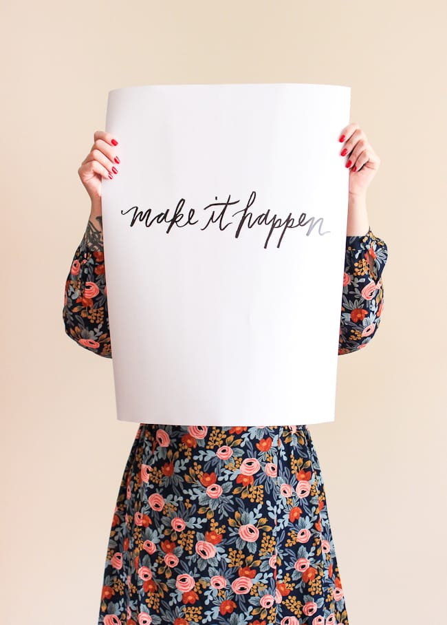 Free Handlettered Printables + Flash Sale