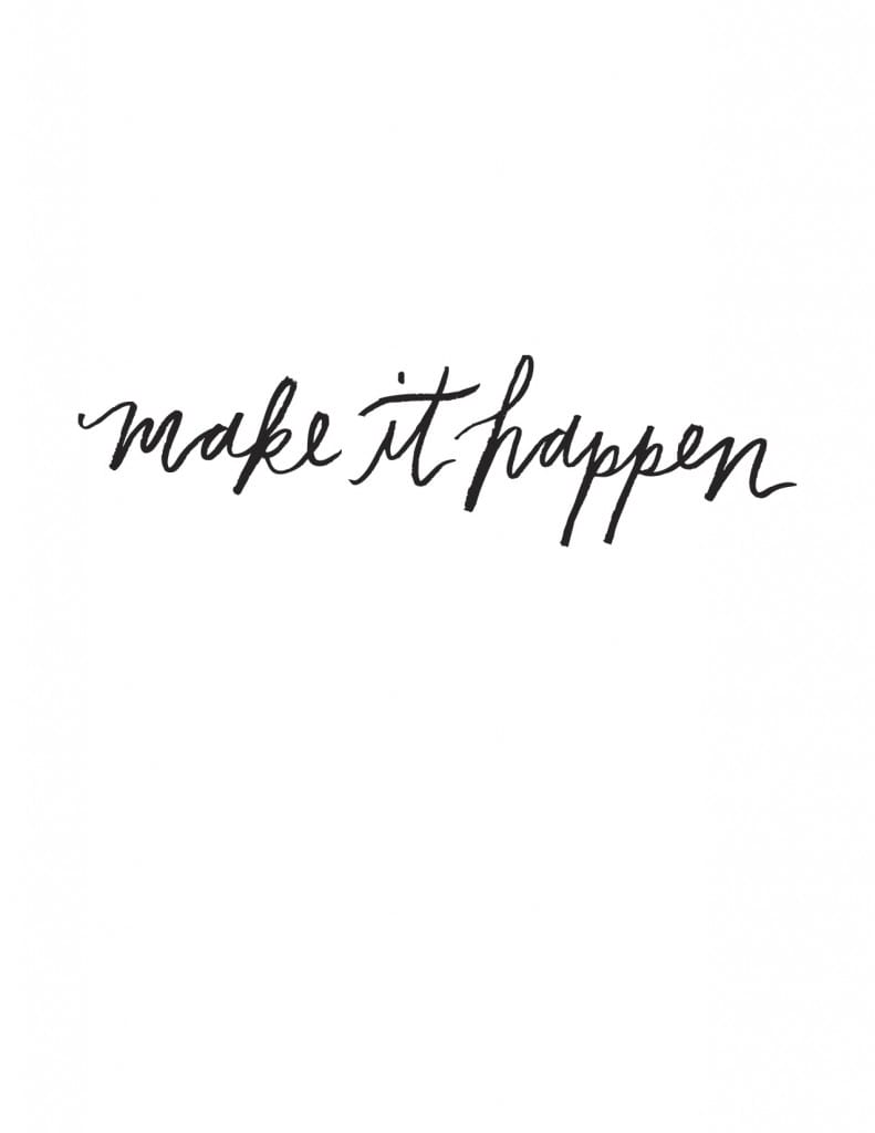 Free Handlettered Printables + Flash Sale