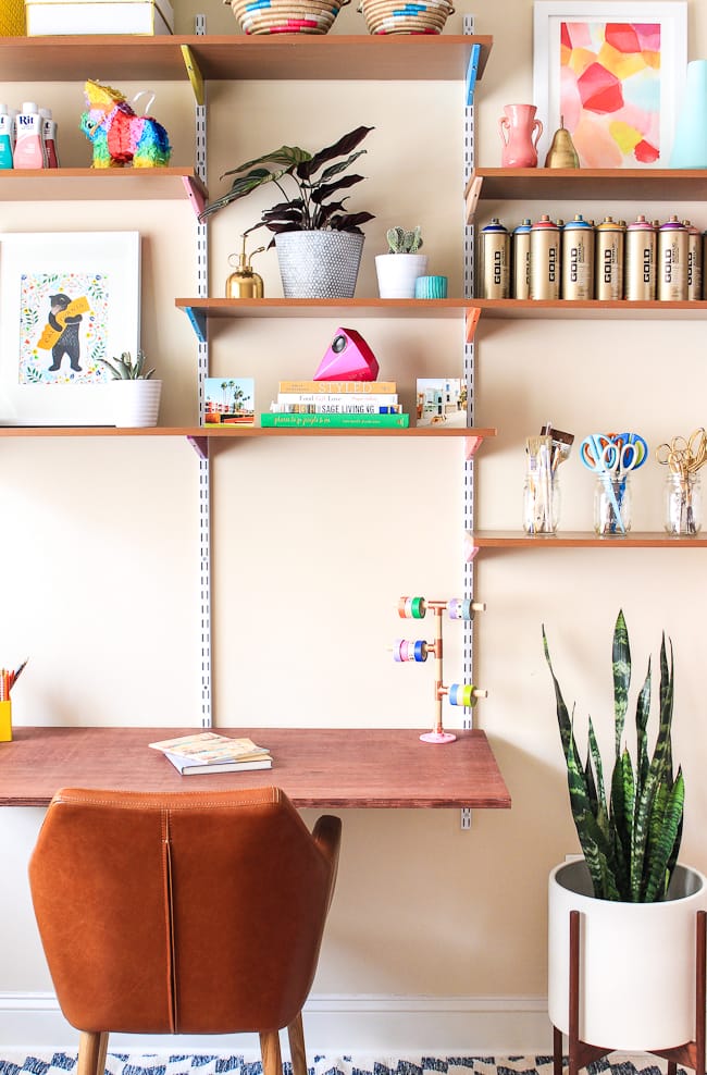 DIY Mounted Wall Desk