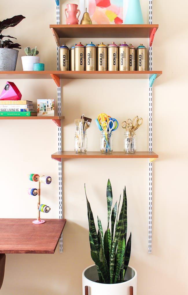 DIY Mounted Wall Desk