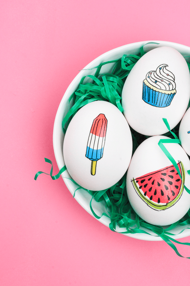 Learn how to make these temporary tattoo Easter Eggs in 10 minutes!