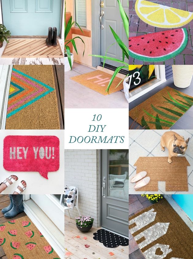 Freshen up your front steps with these 10 DIY Doormats for spring!