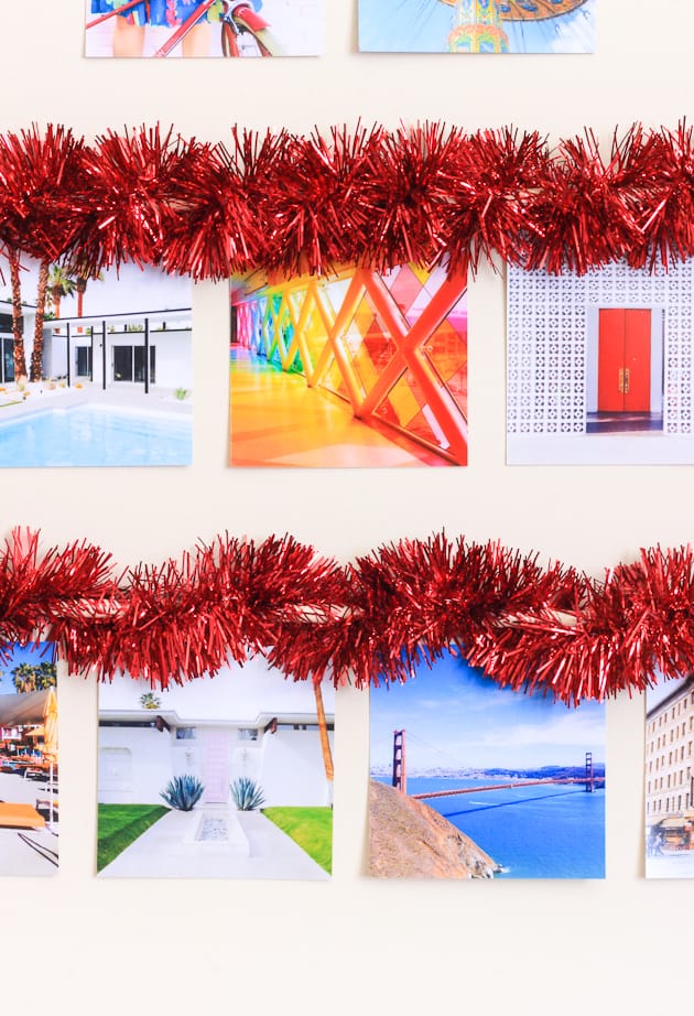 DIY Photo Wall Tree-- perfect for small spaces!