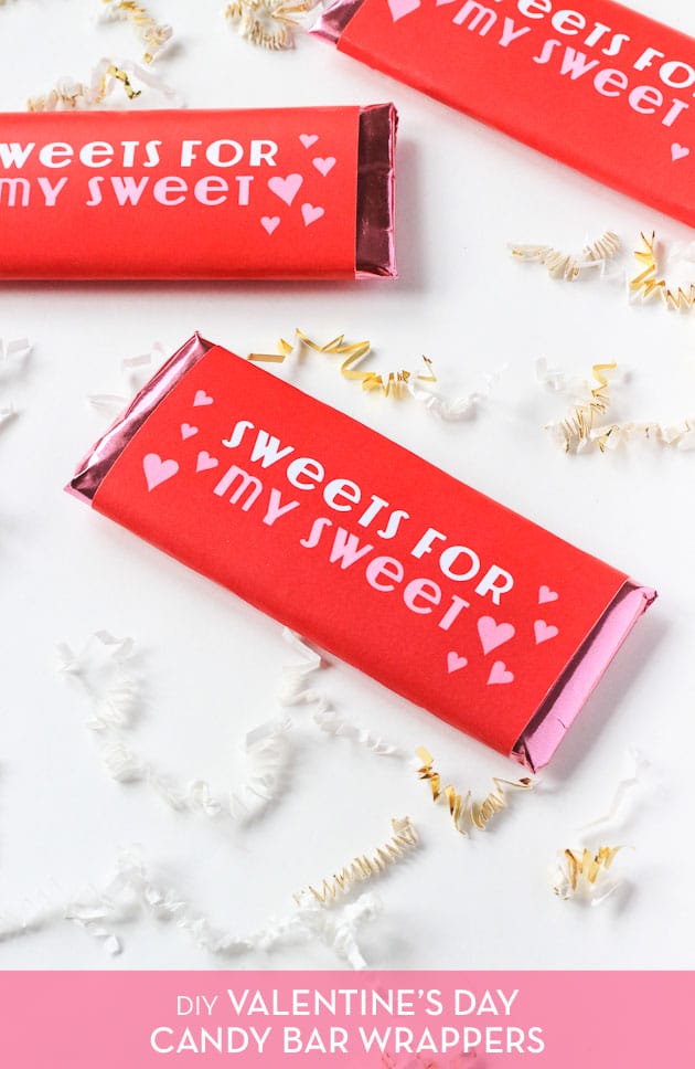Free Printable: V-Day Candy Bar Wrappers