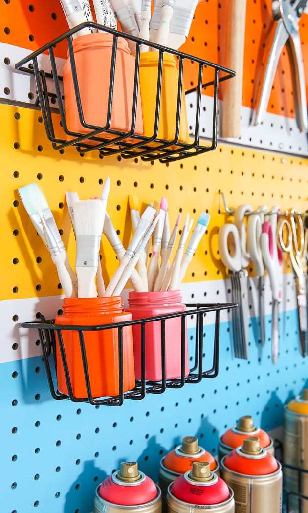 DIY Rainbow Pegboard
