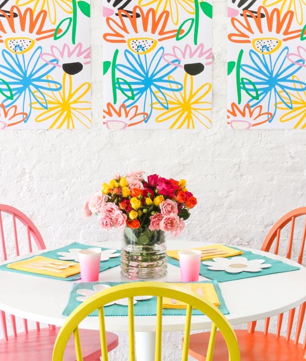 Daisy Tablescape + Free Printable