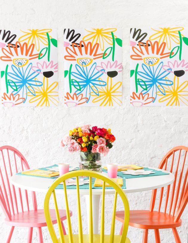 Daisy Tablescape + Free Printable