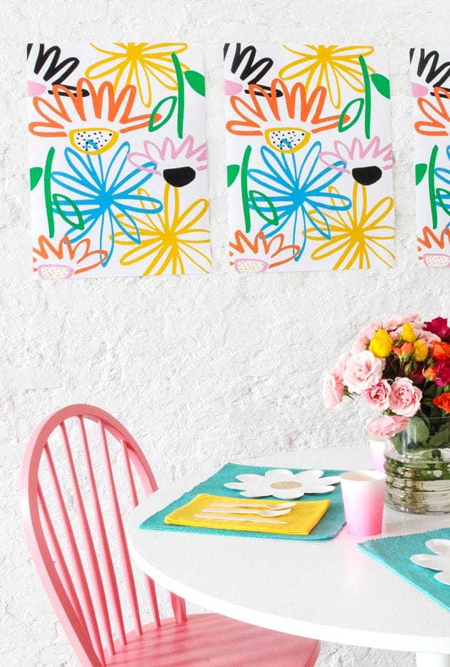 Daisy Tablescape + Free Printable