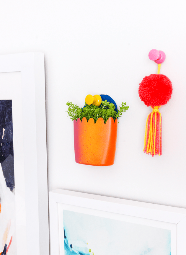 DIY Scalloped Wall Planter