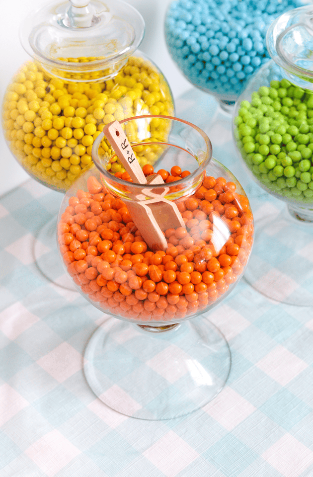 DIY Rainbow Candy Favor Bar