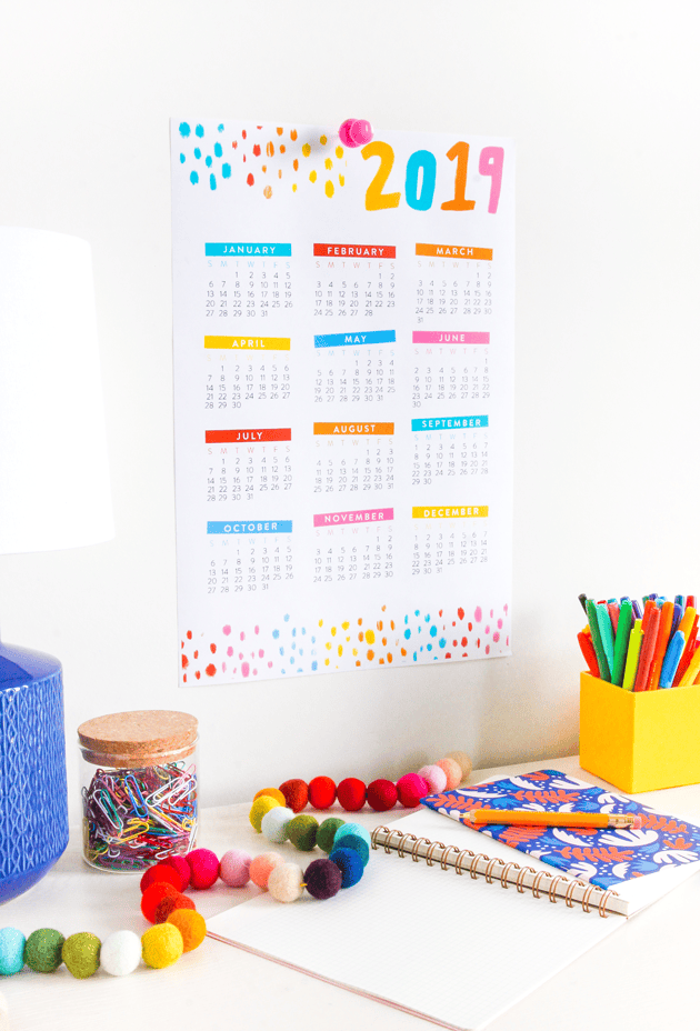 Free 2019 Calendar Printable